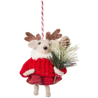 Life at Home Felt Reindeer Ornament 1 ea, $7.00/1ea