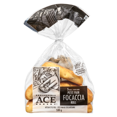 ACE Artisan Style Roll Focaccia Roll 530 g, $0.94/100g