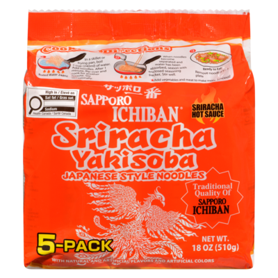 Sapporo Sapporo Noodles Sriracha 510 g, $1.08/100g
