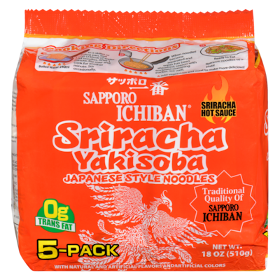 Sapporo Nouilles sapporo sriracha 510 g, 1,08 $/100g