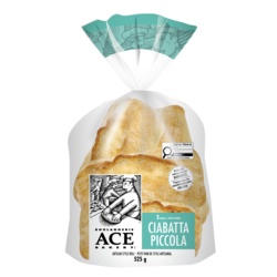 Boulangerie ACE Petit pain de style artisanal ciabatta piccola 525 g, 0,76 $/100g