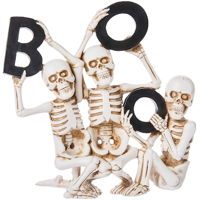 null 3 Skeleton Boo Decoration 1 ea, $24.00/1ea