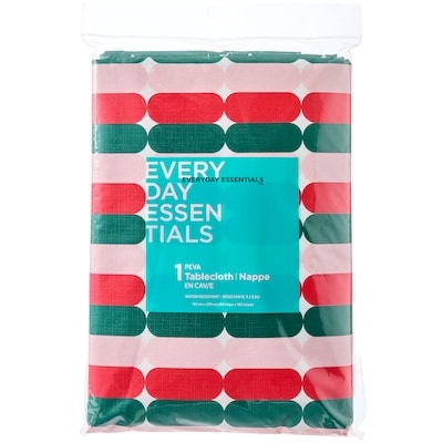 Everyday Essentials Water Resistant Tablecloth 60 in x 102 in - Stripes 1 ea, $6.00/1ea