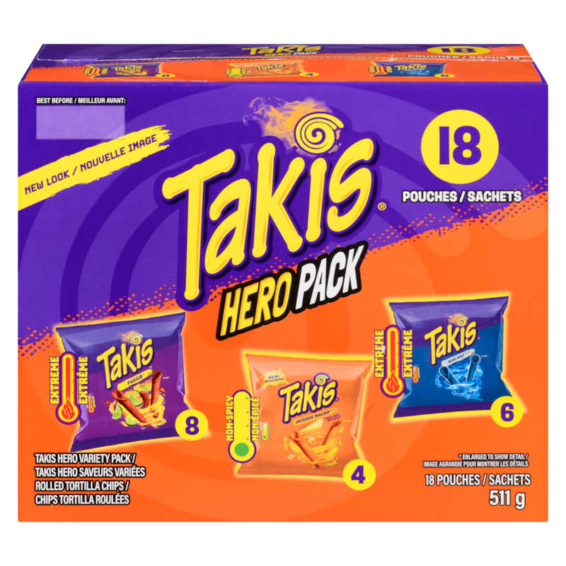 Rolled Tortilla Chips Hero Variety Pack