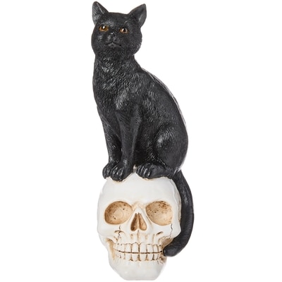 null Chat noir décoratif sur crâne 1 ea, 16,00 $/1ch