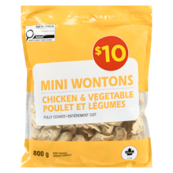Mini Wontons, Chicken & Vegetable - 800 g | Zehrs