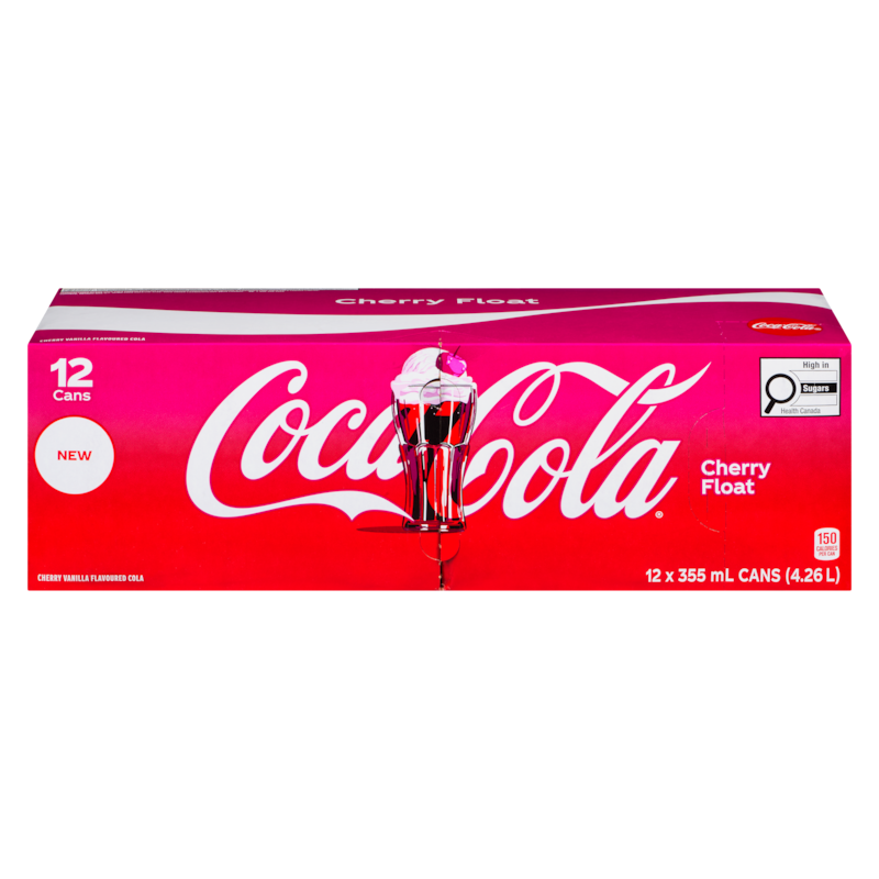 Coca-Cola Cherry Float - 12x355.0 ml | Dominion Stores of Newfoundland