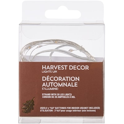 null Décoration automnale de cordon de 20 ampoules à DEL – ambre 1 ea, 4,00 $/1ch