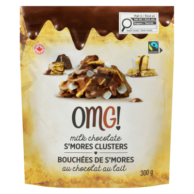 OMG Milk Chocolate S'mores Clusters 300 g, $4.33/100g