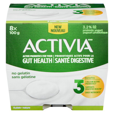 Activia Yaourt nature paquet 8 800 g, 0,79 $/100g
