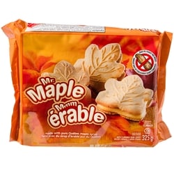 Mr. Cookies Mr. Maple Maple Flavoured Creme Cookies 325 g, $1.07/100g