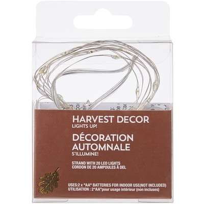 null Harvest Décor LED Lights 20 Count - White 1 ea, $4.00/1ea