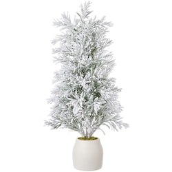 Life at Home Faux Flocked Tree with Pot 1 ea, $24.00/1ea