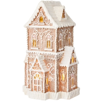 Décoration lumineuse de maison en pain d’épice&nbsp;–&nbsp;13,75&nbsp;po