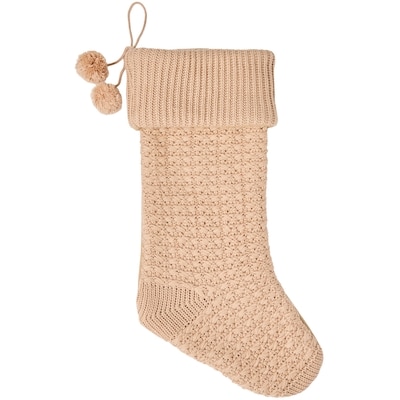 Life at Home Knit Stocking with Pompoms 1 ea, $19.00/1ea