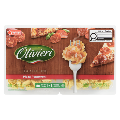 Olivieri Tortellini, Pizza Pepperoni 450 g, $1.56/100g