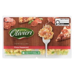Olivieri Tortellini pizza pepperoni 450 g, 1,56 $/100g