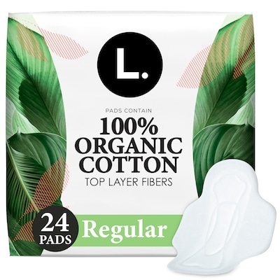 L. Ultra Thin Pads, Organic Cotton Top Layer, Regular, 24 Ct 24 ea, $0.46/1ea