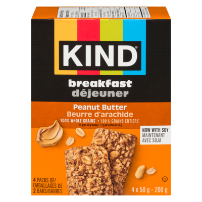 Kind Bars Peanut Butter 4x50.0 g, $3.00/100g