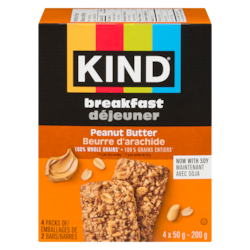 Kind Barres beurre d'arachide 4x50.0 g, 2,90 $/100g