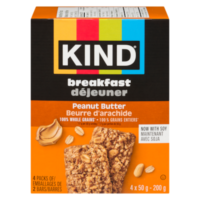 Kind Barres beurre d'arachide 4x50.0 g, 3,00 $/100g