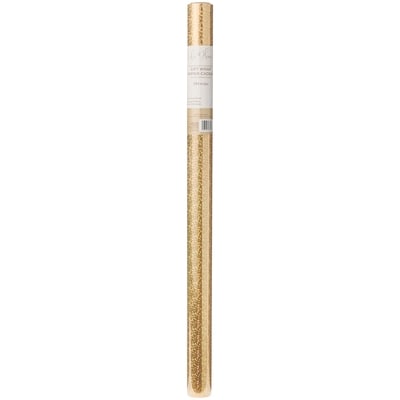 Life at Home Jumbo Heavyweight Holographic Gift Wrap - Champagne Gold Sequins 1 ea, $10.00/1ea