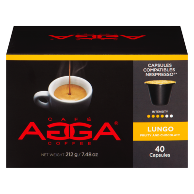 Agga Aluminum Capsules Espresso Lungo Medium 212 g, $11.79/100g