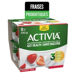 Activia Yogourt probiotiques, fraises 800 g, 0,63 $/100g