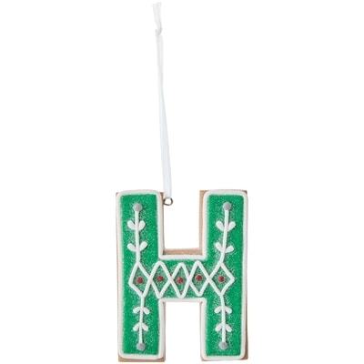 Life at Home Cookie Monogram Ornament - Letter H 1 ea, $5.00/1ea