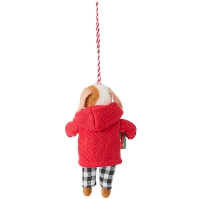 Décoration de chiot en feutre avec cadeau