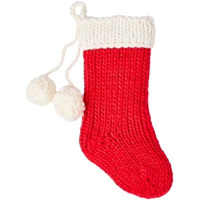 Life at Home Chunky Knit Stocking - Red 1 ea, $19.00/1ea