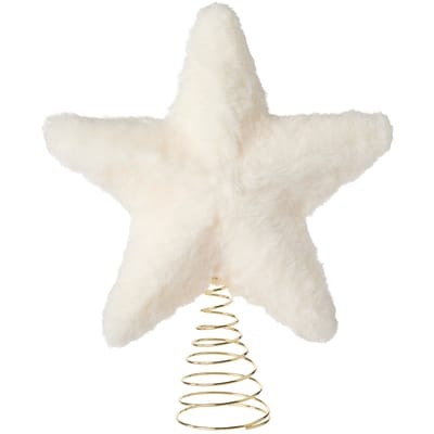 Faux Fur Star Tree Topper