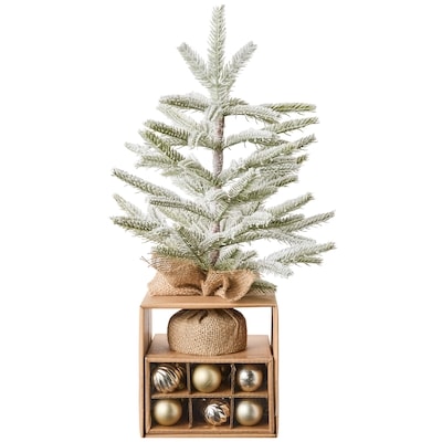 Life at Home Faux Holiday Tree with Ornaments - Gold 1 ea, $19.00/1ea