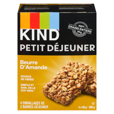Kind Barres beurre d'amande 800 g, 0,85 $/100g