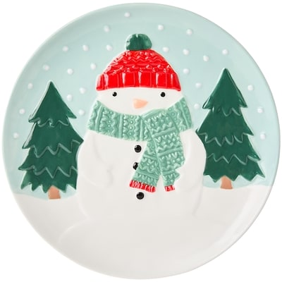 Everyday Essentials Assiette avec motif de bonhomme de neige 1 ea, 6,00 $/1ch