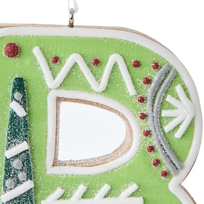 Décoration de monogramme en biscuit – lettre B