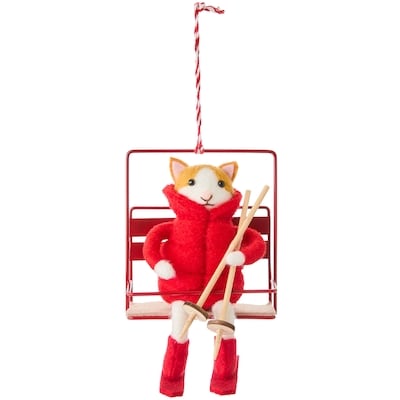 Life at Home Felt Ski Lift Kitty Ornament 1 ea, $7.00/1ea
