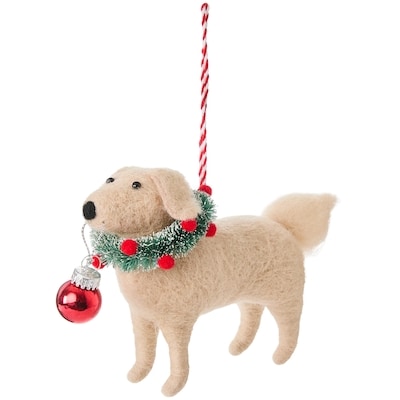 Life at Home Felt Festive Puppy Ornament 1 ea, $7.00/1ea