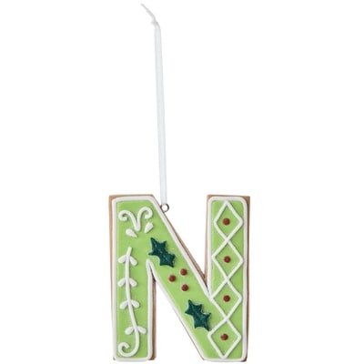 Life at Home Cookie Monogram Ornament - Letter N 1 ea, $5.00/1ea