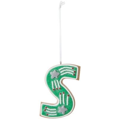 Life at Home Cookie Monogram Ornament - Letter S 1 ea, $5.00/1ea