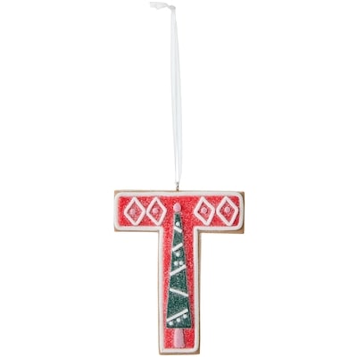 Life at Home Cookie Monogram Ornament - Letter T 1 ea, $5.00/1ea