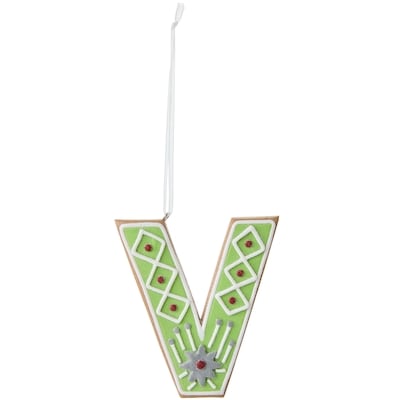 Life at Home Décoration de monogramme en biscuit – lettre V 1 ea, 5,00 $/1ch