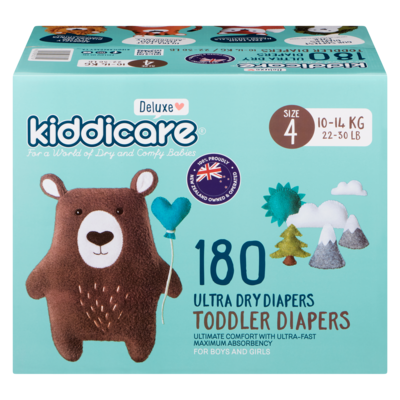 Kiddicare Diaper Size 4 180s 180 ea, $0.24/1ea