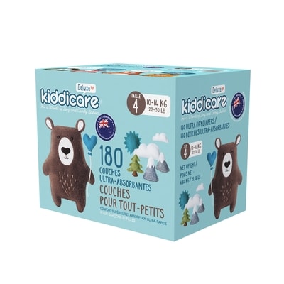 Couches Taille 4 – 180 unités 180 ea, 0,24 $/1ch