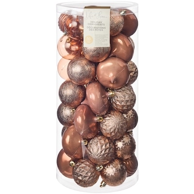 Life at Home Mixed Shape Holiday Ornaments 50 Pack - Copper 1 ea, $29.00/1ea
