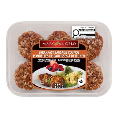 Marc Angelo Rondelles de saucisses à déjeuner douces 250 g, 3,20 $/100g