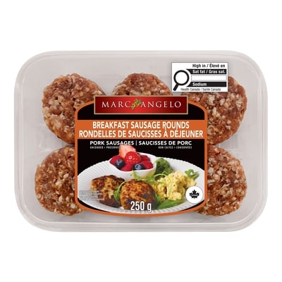 Marc Angelo Rondelles de saucisses à déjeuner douces 250 g, 3,20 $/100g