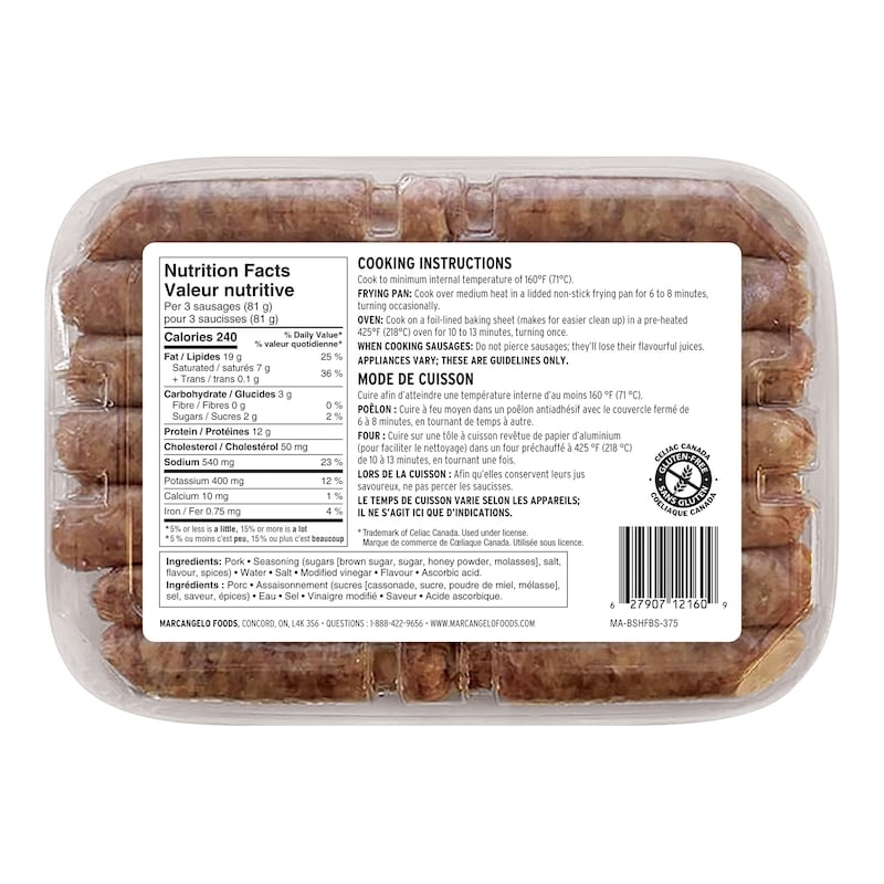 Brown Sugar Honey Breakfast Sausage