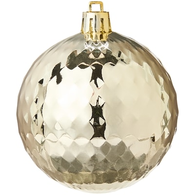 Lot de 4&nbsp;décorations des Fêtes à facettes&nbsp;–&nbsp;doré 