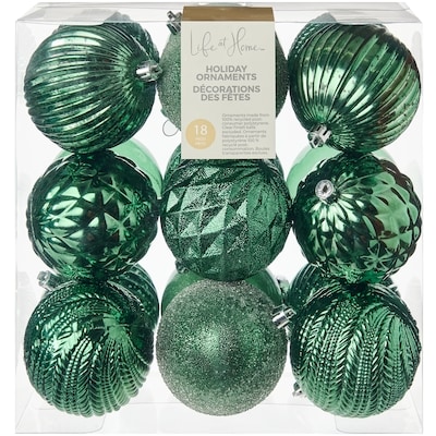 Life at Home Ball Holiday Ornaments 18 Pack - Forest 1 ea, $19.00/1ea